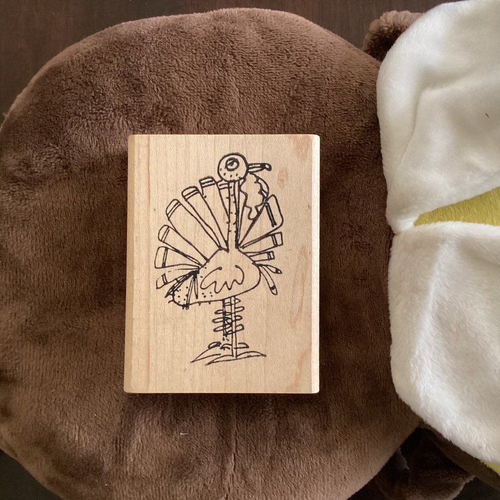Tired Turkey by Imaginations Rubber Stamps